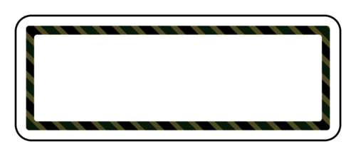 Camouflage Striped Address Label