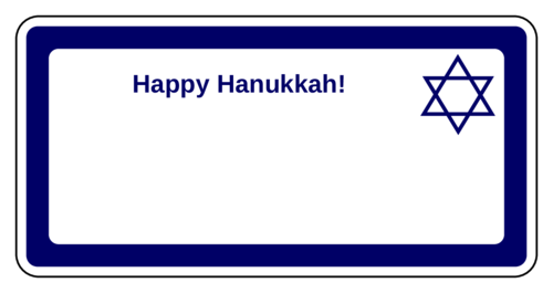 "Happy Hanukkah" Sticker