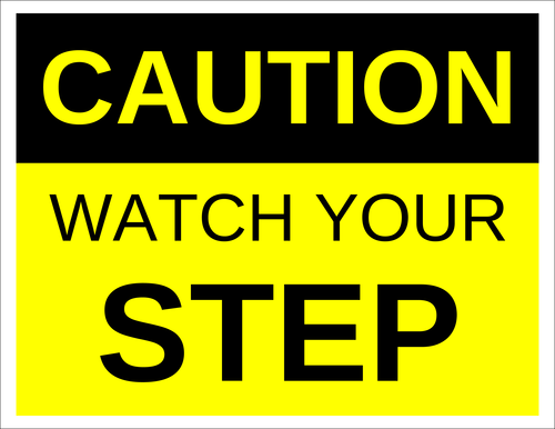  Caution Watch Your Step Sign Template Online Labels 