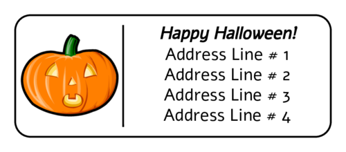 Halloween Pumpkin Label
