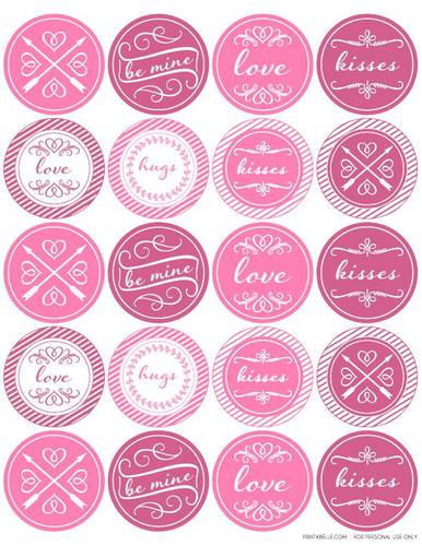 Valentine's Day Labels Printable