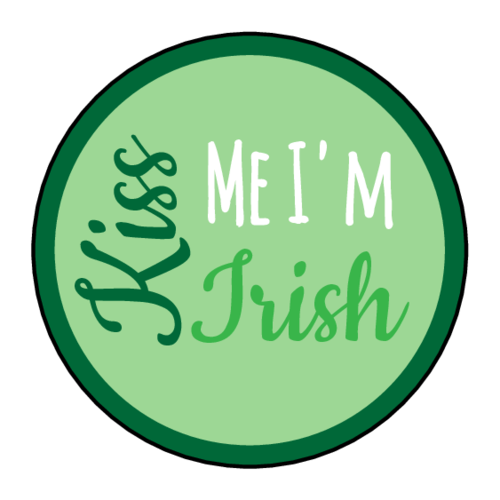 "Kiss Me I'm Irish" Label
