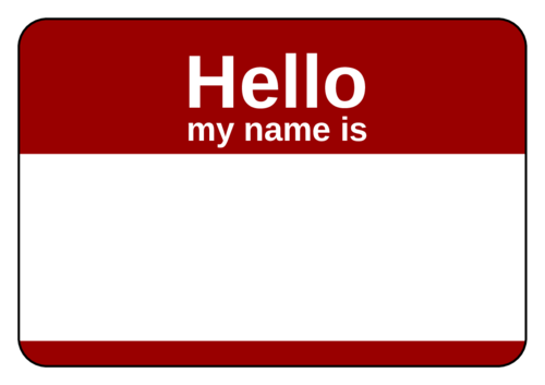 Hello My Name Is Png PNG Image Collection