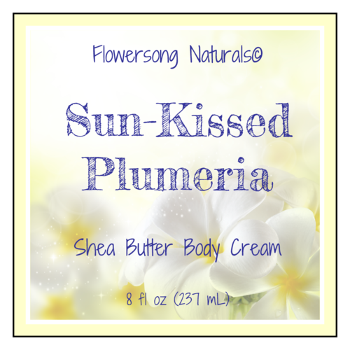 Plumeria Shea Butter Label