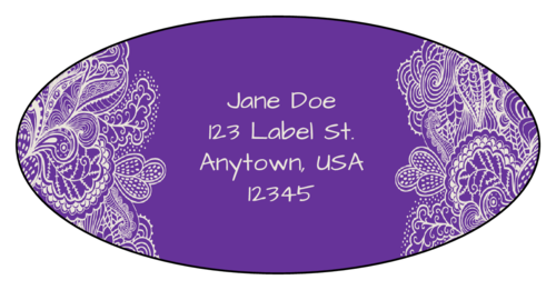 Bright Paisley Address Label