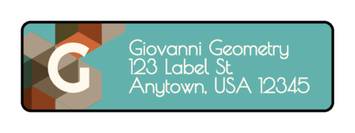Geometric Address Label