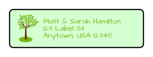 Tree Address Label