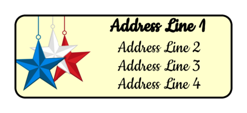 Patriotic Address Label