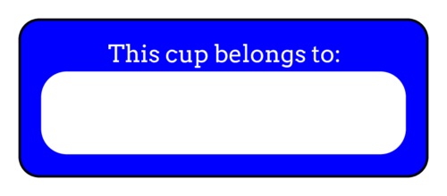 "This Cup Belongs To" Solo Cup Label