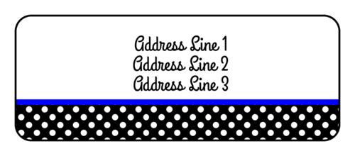 Polka Dot Address Label