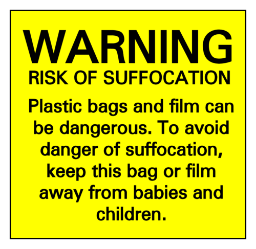Suffocation Warning Label