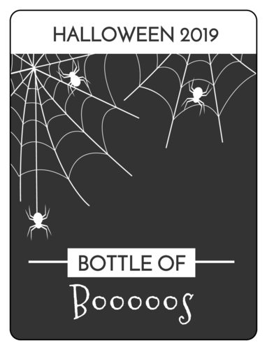 &quot;Bottle Of Boos&quot; Beer Bottle Label