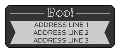 "Boo!" Halloween Address Label