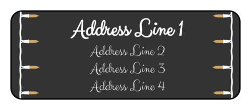 String Light Address Label