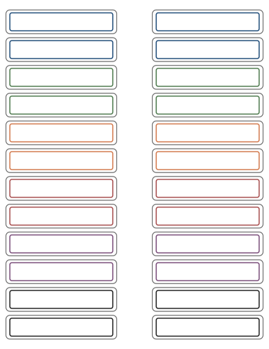 Write-In File Folder Label