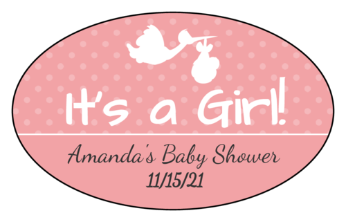 "It's a Boy/Girl!" Stork Label