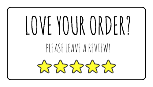 "Leave A Review" Label