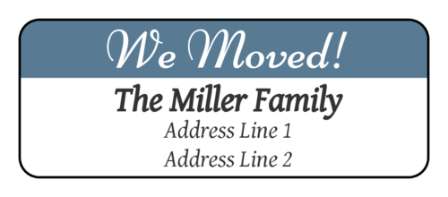 "We Moved" Return Address Label