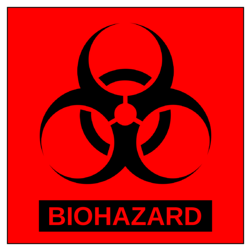 Biohazard Warning Label Template OnlineLabels 