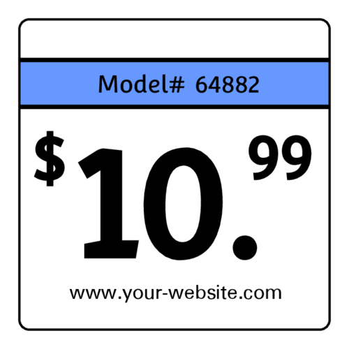 Basic Square Price Tag Label