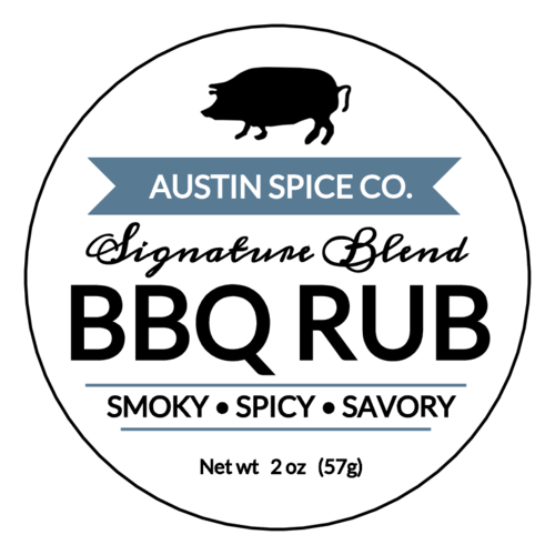 Signature Blend Barbecue Rub Label