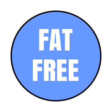 Fat Free Food Label