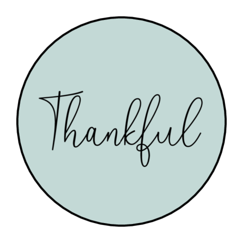 "Thankful" Sticker