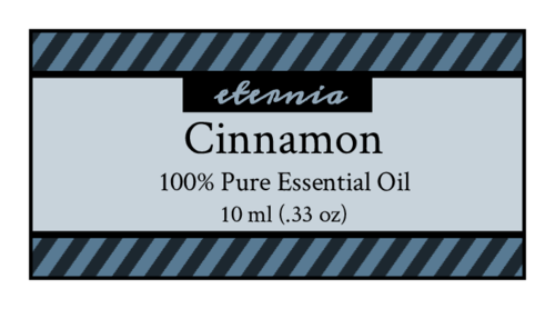 Striped Essential Oil Bottle Label