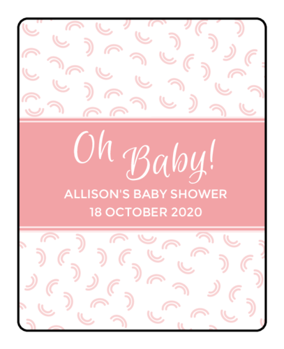 "Oh Baby" Baby Shower Lip Balm Label