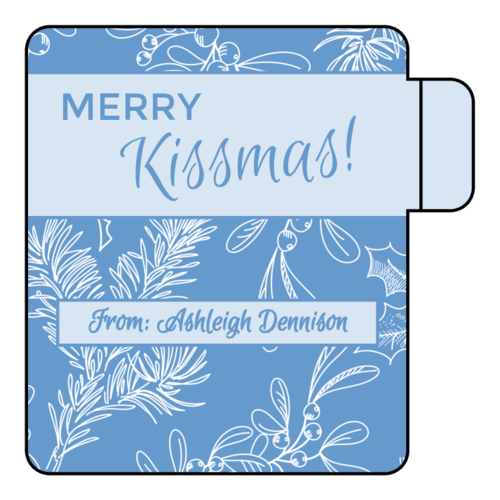 "Merry Kissmas" Lip Balm Label