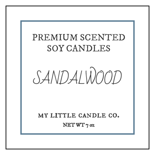 Sophisticated Candle Label