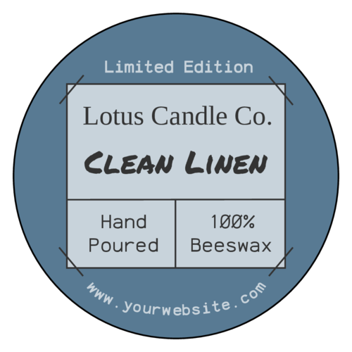 Apothecary Candle Product Label