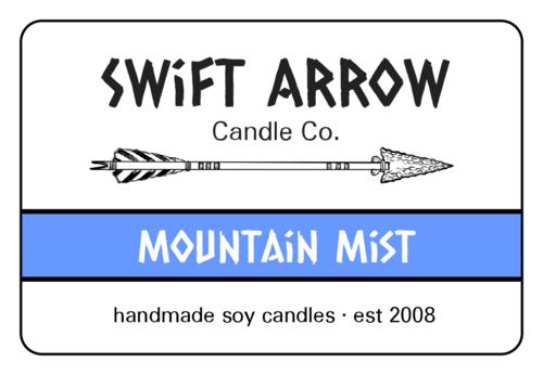 Tribal Arrow Candle Label