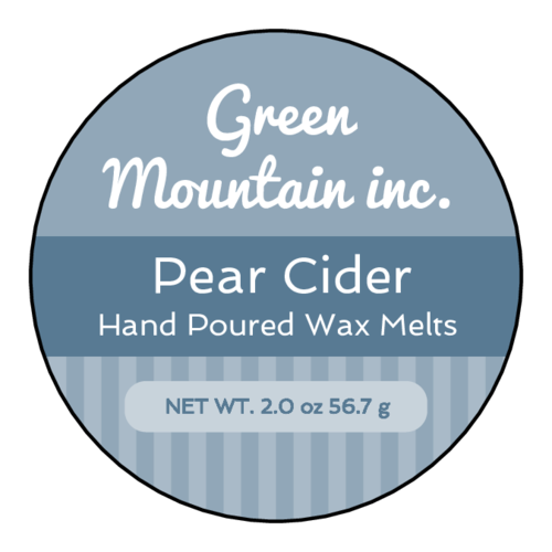 Traditional Striped Wax Melt Label