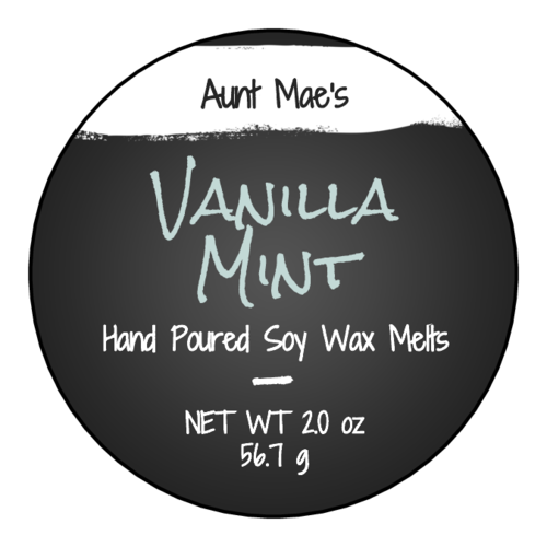 Chalkboard Style Wax Melt Product Label