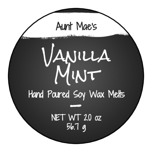 Chalkboard Style Wax Melt Product Label