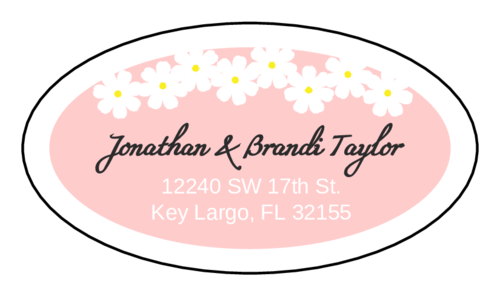 Spring Flowers Address Sticker