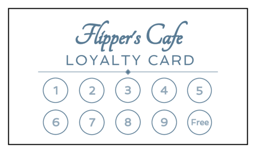 Loyalty Punch Or Sticker Card