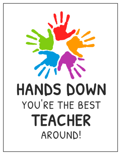  Best Teacher Around Cardstock Note Card Template OnlineLabels 