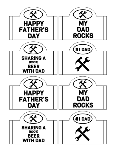 Father's Day Root Beer Labels