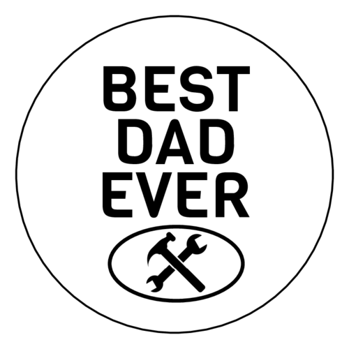 Best Dad Ever Father's Day Labels