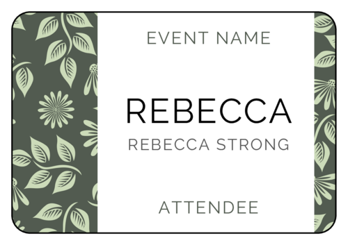 Floral Event Name Label Onlinelabels Com