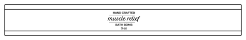 Modern Wrap Around Bath Bomb Label
