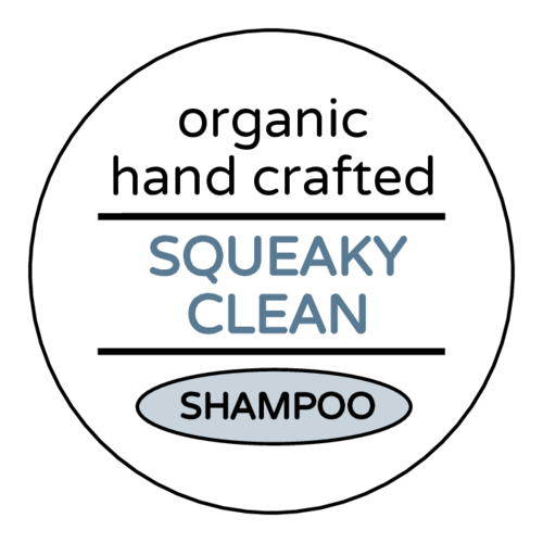 "Squeaky Clean" Shampoo Bottle Label