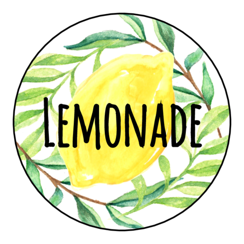Lemonade Stand Cup Sticker