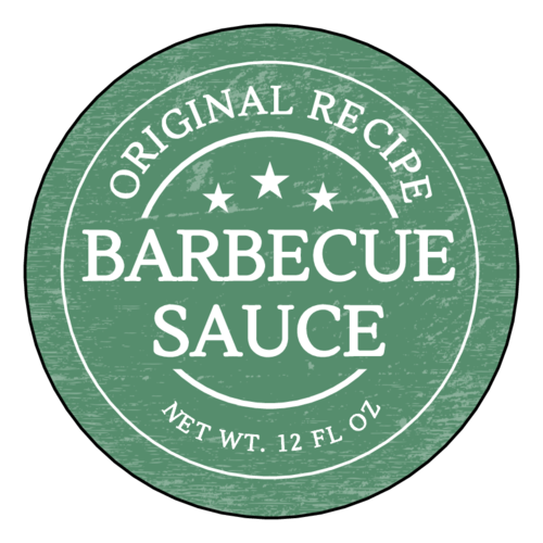 Weathered Barbecue Sauce Label