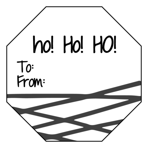 "Ho Ho Ho" Christmas Gift Tag