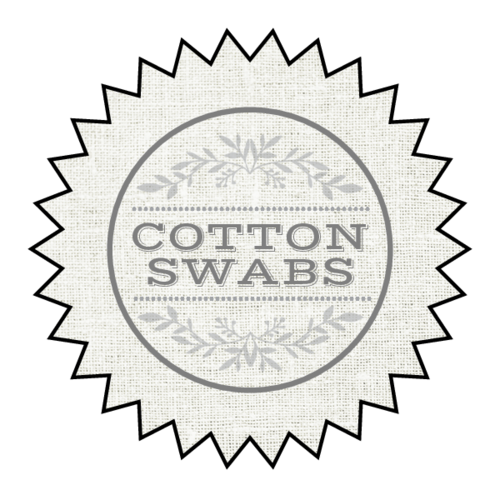 "Cotton Swabs" Starburst Bath Product Label