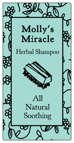 Floral Doodles Shampoo Product Label