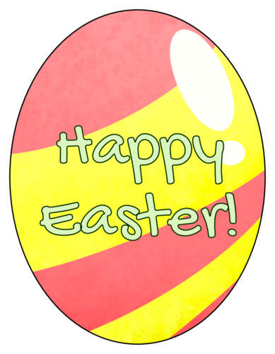 Easter Egg Cross Stickers